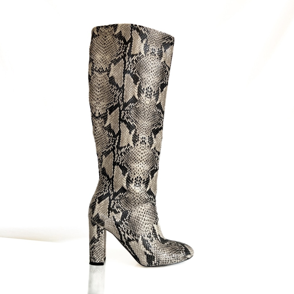 Cole Haan Glenda Snake Embossed Boots 5.5